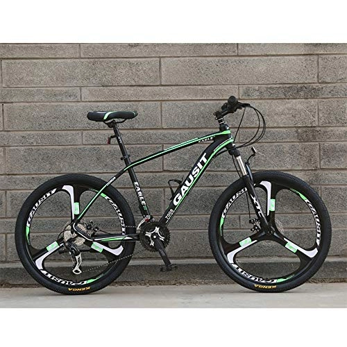 Bicicletas de montaña : SIER Bicicleta de montaña de Rueda de Tres Cuchillos de 26 Pulgadas de aleación de Aluminio Variable de Velocidad de Velocidad 3 Ruedas de amortiguación, Green