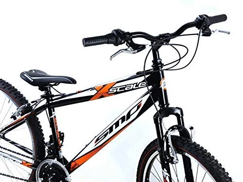 Bicicletas de montaña : Smp Bicicleta Mountain Bike Acero 26 X-Scale Shimano 21 Velocidad / Naranja Blanco Negro - Naranja Blanco Negro, S (38)