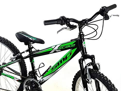 Bicicletas de montaña : Smp Bicicleta Mountain Bike Acero 26 X-Scale Shimano 21 Velocidad / Verde Blanco Negro - Verde Blanco Negro, L (48)