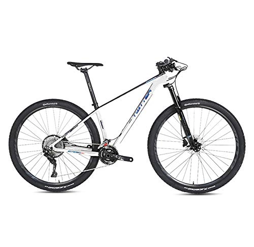 Bicicletas de montaña : STRIKERpro de Bicicletas de montaña, con / 17 / 19 Pulgadas-Frame Fibra 15 Carbon, 22 / 33 Velocidad de Conjunto Embrague, Frenos de Disco mecánicos Dual, 27.5 / 29-Inch Wheels (Plata), 33speed, 29×15