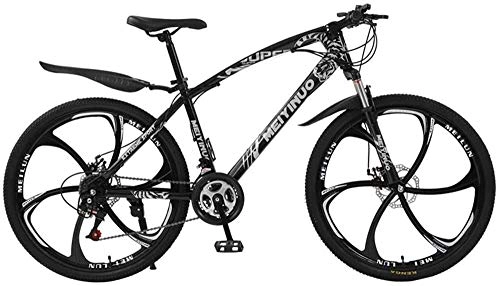 Bicicletas de montaña : Suge 26"Bicicleta de montaña de Doble suspensin Frenos de Disco de Bicicletas de montaña Velocidad del Coche Estudiante Bicicleta de la Bici de la Bici ATV Adulto, Negro, 24