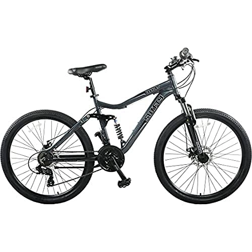 Bicicletas de montaña : Swifty Boulder All Terrain, Unisex-Adult, Dark Grey, 27.5