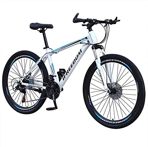 Bicicletas de montaña : SYCY Bicicleta de montaña Completa de Acero al Carbono Junior de 26 Pulgadas y 21 velocidades Bicicletas de Carretera de suspensión Completa con Frenos de Disco Bicicleta MTB