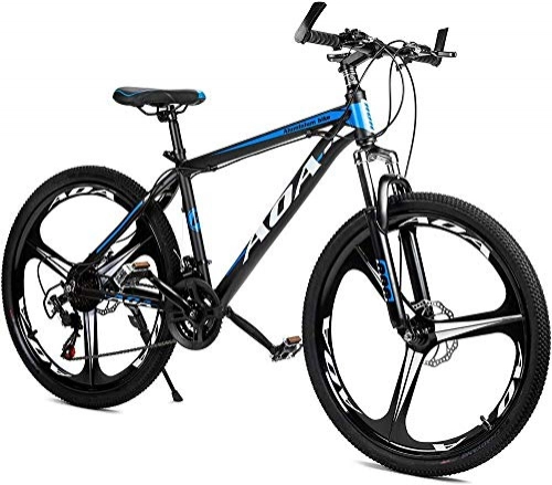 Bicicletas de montaña : SYCY Bicicleta de montaña de aleación de Aluminio con suspensión Delantera, Ruedas de 26 Pulgadas, 21 Frenos de Disco Dual de Velocidad múltiple, Bicicletas de Carretera híbridas-Segundo_26