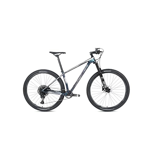 Bicicletas de montaña : TABKER Bicicleta de carretera Carbon Mountain Bike Bike (Color: Silver)