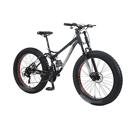 Bicicletas de montaña : TABKER Bicicleta de montaña para hombres y mujeres, bicicletas para estudiantes, velocidad variable, playa, motos de nieve, neumáticos anchos
