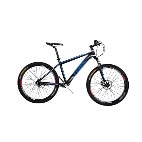 Bicicletas de montaña : TABKER Bicicleta de montaña sin cadena, bicicleta deportiva, bicicleta de transmisión por eje, marco de aleación de aluminio MTB, 26 x 17.5 (color: negro azul)