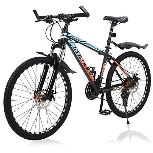Bicicletas de montaña : TAOCI Bicicleta de montaña híbrida de 26 pulgadas para hombres y mujeres, suspensión completa, 27 velocidades, para adultos y hombres
