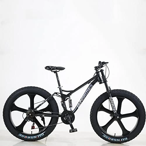 Bicicletas de montaña : TAURU Bicicleta de carretera de 26 pulgadas, bicicleta de montaña, bicicleta de freno de disco dual para hombres y mujeres adultos, marco de vehículo de acero al carbono (24 velocidades, negro1)