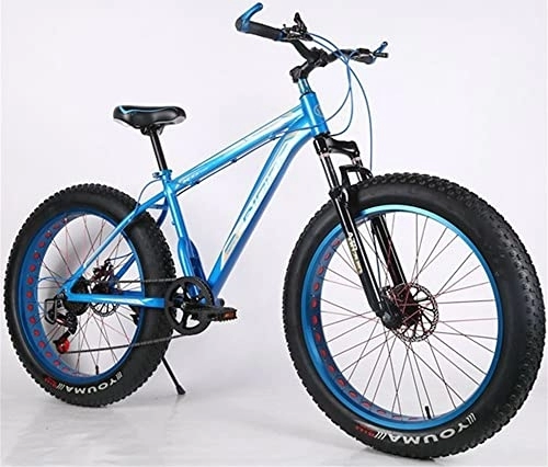 Bicicletas de montaña : TAURU Bicicleta de montaña de 26 pulgadas, bicicleta de montaña para hombre con marco de aluminio, bicicleta de velocidad variable, freno de disco doble / marco duro (azul)