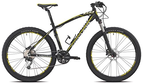 Bicicletas de montaña : TORPADO &apos vélo MTB 27, 5 "Neptune alu 3 x 9 V Disque taille 38 noir jaune (VTT ammortizzate) / Bicycle VTT Neptune 27, 5 alu 3 x 9S disc Size 38 black yellow (VTT Front Suspension)