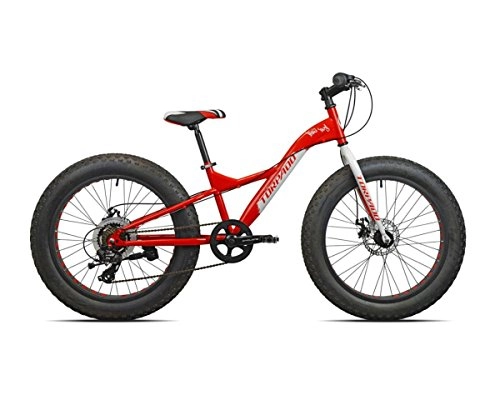Bicicletas de montaña : Torpado vlo fat bike Big Boy 24"acier 7V Rouge Blanc (Fat) / Bicycle Fat Bike Big Boy 24Steel 7V Red White (Fat)