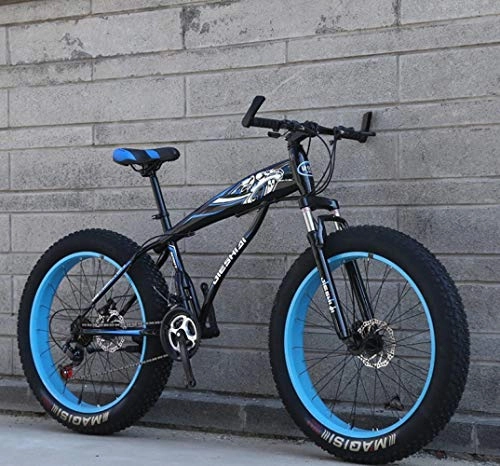 Bicicletas de montaña : TXX Moto de Nieve Ruedas de Bicicleta de Montaña 26 / 24 Pulgadas, Cambio de Disco Bis, Al Aire Libre en Vehículo Todoterreno Motonieve / azul negro / 21 speed / 26 pulgadas