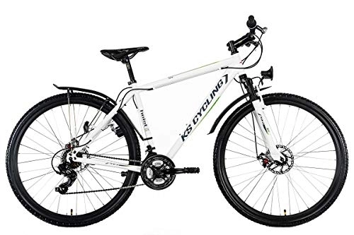 Bicicletas de montaña : Unbekannt KS Cycling Fahrrad Mountainbike Hardtail ATB TWEN tyniner Heist RH 51 cm, Color Blanco y Verde, 29, 558 m