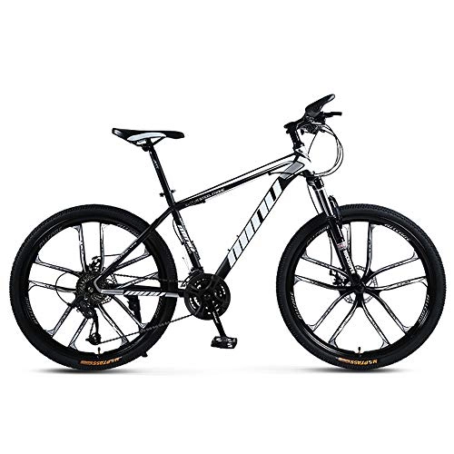 Bicicletas de montaña : VANYA Bicicleta de montaña 26 Pulgadas 30 Velocidad Una Rueda Adsorción de Choque para Adultos Bicicleta Off-Road Ciclo de Velocidad Variable, Negro