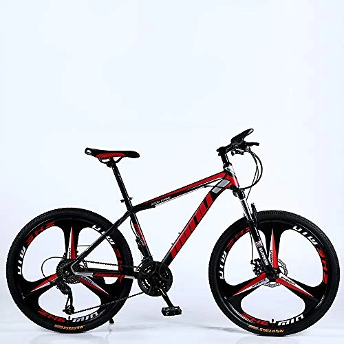 Bicicletas de montaña : VANYA Bicicleta de montaña para Adultos 21 / 24 / 27 Velocidad Ciclo de absorción de Choque de una Rueda Bicicleta de Freno de Doble Disco 26 Pulgadas, Blackrde, 27speed
