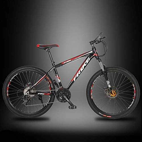 Bicicletas de montaña : Variable velocidad de bicicletas de montaña de 26 pulgadas, 21- 24 - 27 velocidades marco ligero de aleación de aluminio, la absorción de choque de doble freno de disco de la bicicleta, C, 27speed