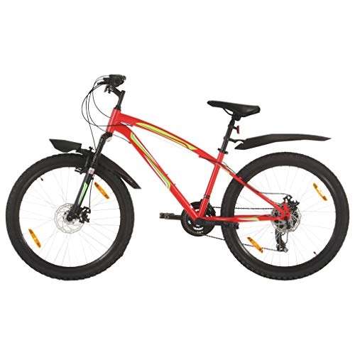 Bicicletas de montaña : vidaXL Bicicleta de Montaña Artículo Deportivo de Ciclismo Urbana Estable Tija del Sillín Ajustable 21 Velocidades Rueda 26 Pulgadas 36cm Rojo
