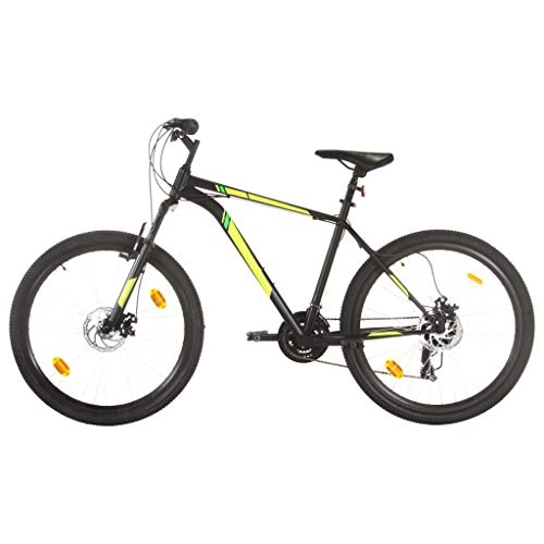 Bicicletas de montaña : vidaXL Bicicleta Montaña Artículo Deportivo de Ciclismo Urbana Estable Tija del Sillín Ajustable 21 Velocidades 27, 5 Pulgadas Rueda 50cm Negro