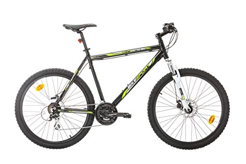 Bicicletas de montaña : VTT Shimano Acera - Bicicleta de montaña para Hombre, 26 Pulgadas, Cuadro de Aluminio, 2 Discos, Color Negro