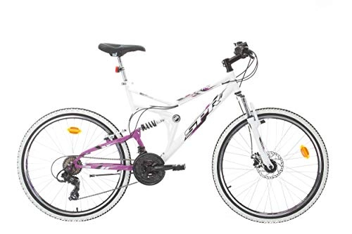 Bicicletas de montaña : VTT Shimano TX35 - Bicicleta de montaña para Mujer (26 Pulgadas, con Freno de Disco Delantero, 21 velocidades)