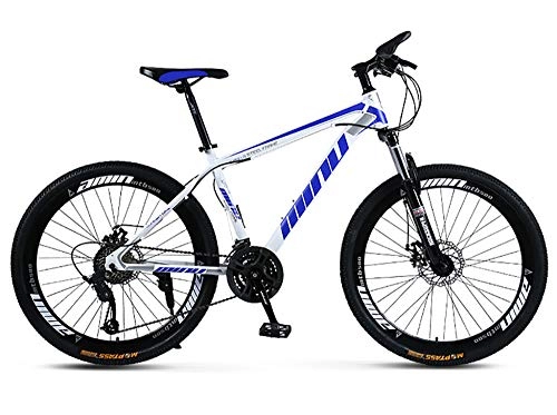 Bicicletas de montaña : WANG-L Bicicleta De Montaña De 26 Pulgadas MTB para Adultos Hombres Mujeres Carreras Todoterreno Bicicleta De Velocidad Variable Absorción De Impactos Bicicleta para Niño Y Niña, Blue-21speed