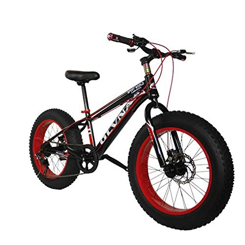 Bicicletas de montaña : Wangkangyi - Bicicleta de montaña de 20 pulgadas para hombre y mujer, 7 velocidades, color rojo