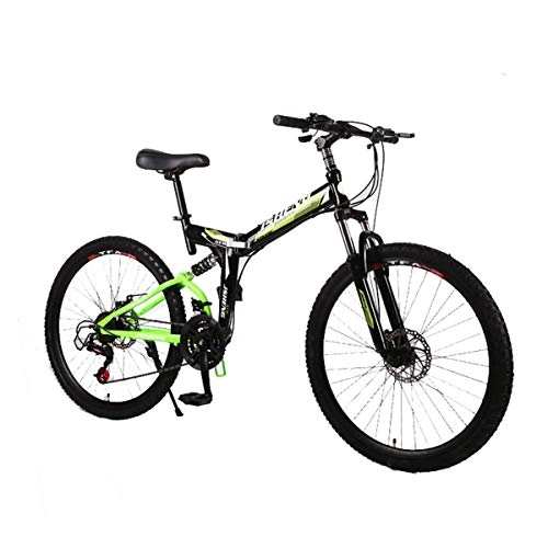 Bicicletas de montaña : WJSW Bicicleta de montaña Unisex Bicicletas para niños Marco de Acero de 26"Pulgadas Guardabarros Delantero y Trasero de 27 velocidades Freno de Disco mecánico Delantero y Trasero