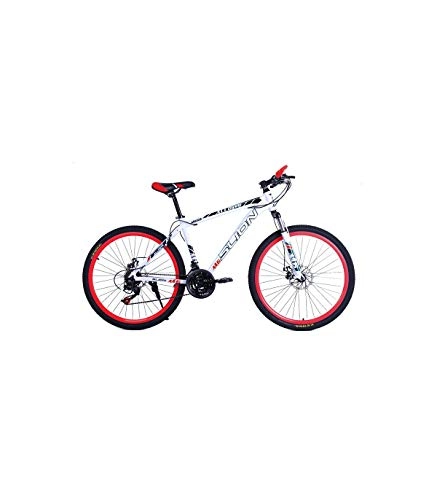 Bicicletas de montaña : Wonduu Bicicleta Mountain Bike De Aluminio Safari EVO 2.0 Blanco - Rojo
