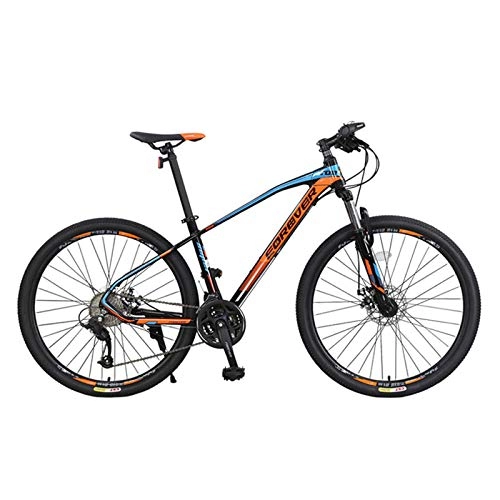 Bicicletas de montaña : WSCQ Bicicletas De Montaña De 27.5 Pulgadas, Adultos MTB 27 Velocidades, Aluminio Cuadro, Hidráulico Freno, Black Blue