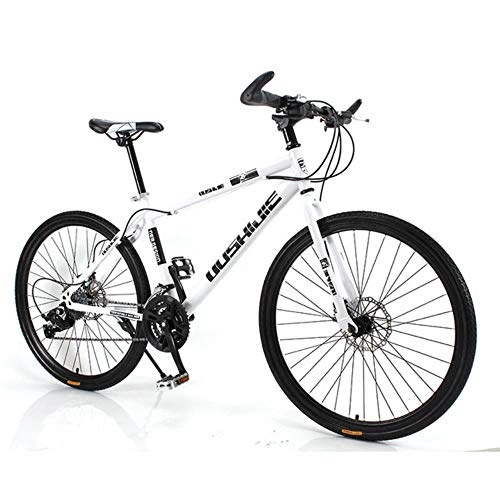 Bicicletas de montaña : WYN Velocidad de Bicicleta de montaña Estudiantes Adultos, Blanco, 26 Pulgadas (165-185 cm)