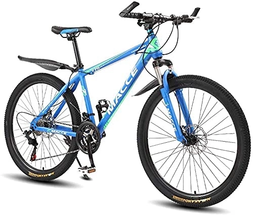 Bicicletas de montaña : XBSXP Bicicleta de montaña de 26 Pulgadas para Adultos, Bicicleta de montaña de suspensión Completa, Bicicletas de Carretera, MTB para Hombres y Mujeres con Freno de Disco Doble, 21 / 24 / 2