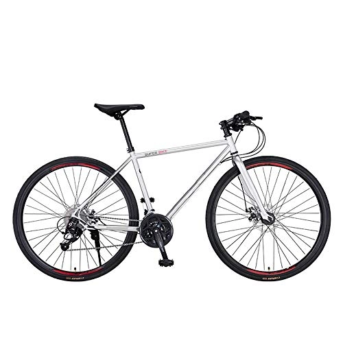 Bicicletas de montaña : XiXia X Bicicleta con Marco de Acero de Alto Carbono Frenos de Doble Disco para Hombres y Mujeres Cross Country Road Bike 27 Speed