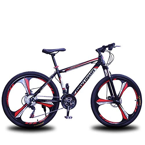 Bicicletas de montaña : YGRSJ 26"Bicicleta de montaña, 27 velocidades Negro / Blanco / Rojo, Blue