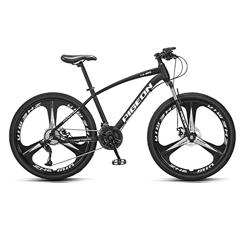 Bicicletas de montaña : Yirunfa Bicicleta de Montaña de 26 Pulgadas, 27 Velocidades con Marco de Acero de Alto Carbono, Freno de Disco, Horquilla de Suspensión Bloqueable, para Hombres y Mujeres Bicicleta Urbana