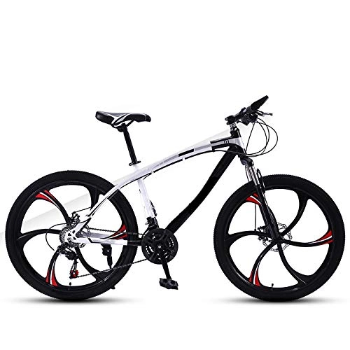 Bicicletas de montaña : ZJBKX Bicicleta de montaña de 24 pulgadas, para estudiantes y adultos, bicicletas de velocidad variable, frenos de disco duales, amortiguadores duales, ultraligeros de 24 velocidades.