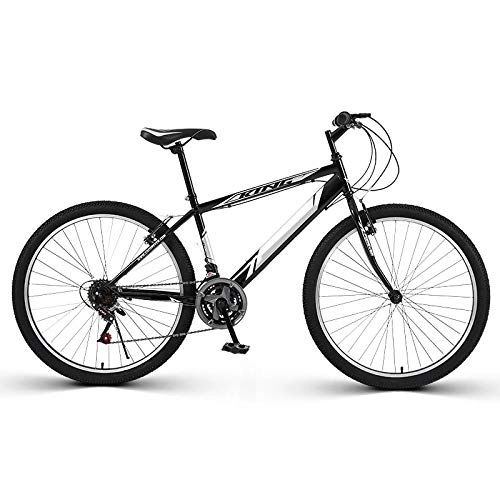 Bicicletas de montaña : ZJBKX Bicicleta de montaña para hombre, 21 velocidades, luz para adultos, 24 pulgadas