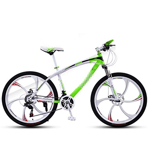 Bicicletas de montaña : ZL 26" Los Hombres y Las Mujeres Choque Bicicletas montaña Velocidad for Adultos, Bicicletas de Carreras de Ciclo al Aire y el Doble del Freno de Disco, suspensión Completa 6 Bicicletas de radios