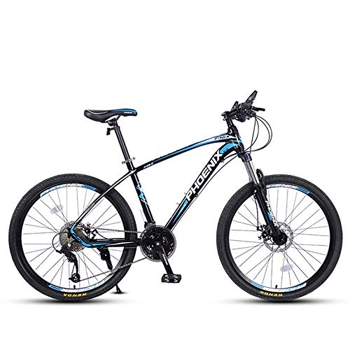 Bicicletas de montaña : ZLZNX Bicicletas de Montaña, 27.5 Pulgadas Ruedas Grandes for Bicicleta de Montaña Rígidas, Marco de Aluminio Overdrive Montaña Bicicleta de Pista, Hombres Mujeres Bicicletas, Azul, Spoke Wheel