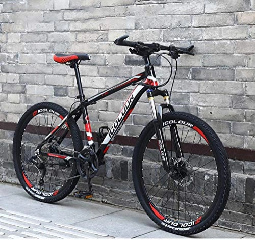Bicicletas de montaña : ZTYD 26" 24 Velocidad de Bicicletas de montaña de Edad, Estructura de suspensin de Aluminio Ligero Completo, Suspensin Tenedor, Freno de Disco, C1, 24Speed