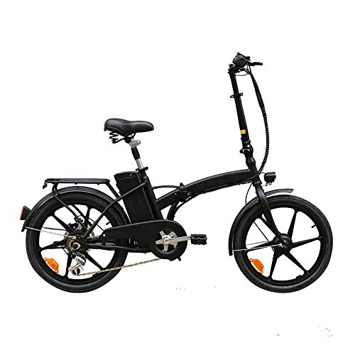 Bicicletas eléctrica : 20" Plegable, 36V / 10AH Bicicleta Eléctrica City, 350W Asistida Eléctrica Deporte De La Bicicleta De Montaña De La Bicicleta con La Batería De Litio Extraíble para Adultos, Negro