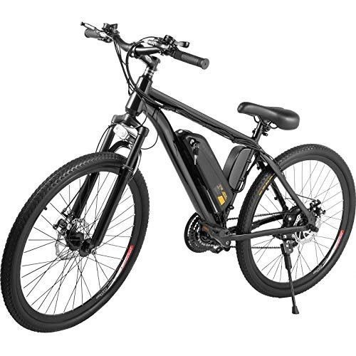 Bicicletas eléctrica : 26 pulgadas batería de litio bicicleta eléctrica desviador trasero 7 velocidades 48V 10A 350W bicicleta eléctrica sin escobillas alta velocidad nieve playa fondo