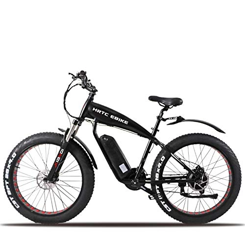 Bicicletas eléctrica : 26 pulgadas bicicleta de montaña eléctrica 36V8AH batería de litio 250 W motor de alta velocidad neumático grande bicicleta eléctrica delantera y trasera frenos de disco son seguros y confiables-negro