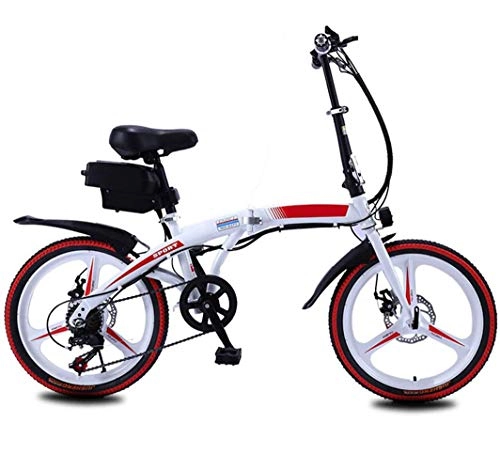 Bicicletas eléctrica : 36V 8Ahelectric Bicicleta plegable, con faros LED y 3 modos de 20 pulgadas bicicleta elctrica de ligero Velocidad mxima 25 kilometros / H Adecuado para deportes de ciclo al aire libre Viajes Trabajo