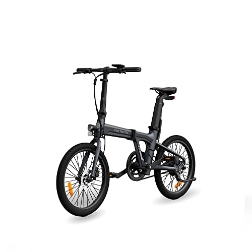 Bicicletas eléctrica : A Dece Oasis Ado Air 20 Folding E-Bike Revolution, Bicicleta eléctrica Ultraligera de 17, 5 KG Equipada con Correa de Carbono / Sensor de par / Frenos de Disco hidráulicos / App, Gray