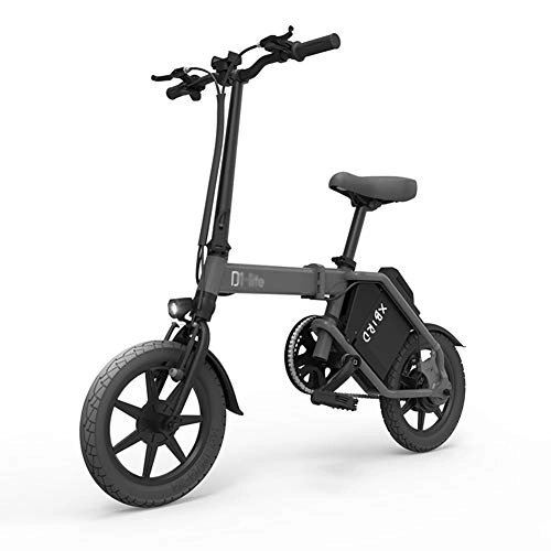 Bicicletas eléctrica : ABYYLH Bicicleta Electrica Plegable Paseo Fat E-Bike Unisex Triciclo Porttil, Gray