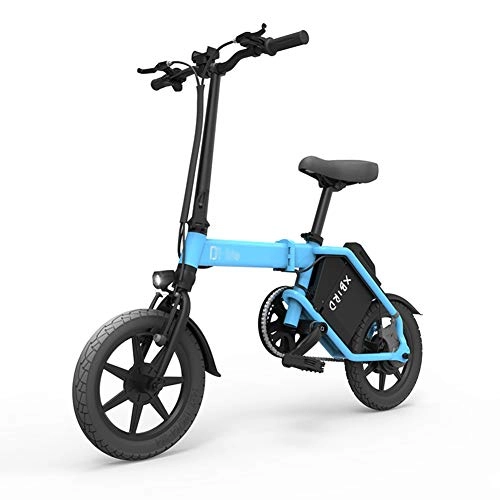 Bicicletas eléctrica : ABYYLH Bicicleta Electrica Plegable Paseo Fat E-Bike Unisex Triciclo Portátil, Blue