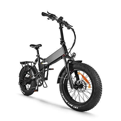 Bicicletas eléctrica : Accolmile Bicicleta Eléctrica Plegable de 20 Pulgadas para Adultos, Motor de Engranaje sin Escobillas de buje Trasero de 48V 750W BAFANG con batería de Litio de 17Ah / 17, 5Ah