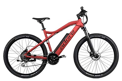 Bicicletas eléctrica : Adore Bicicleta eléctrica Enforce, de aluminio, 27, 5 pulgadas, color rojo, 250 W, ion de litio, 36 V / 14 Ah / 504 Wh, 24 marchas.
