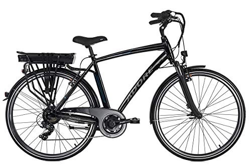 Bicicletas eléctrica : Adore Pedelec Versailles-Bicicleta eléctrica (28'', 250 W, Ion de Litio, 36 V, 10, 4 Ah, 7 Marchas), Color Negro, Hombre, 28 Zoll, 54 cm